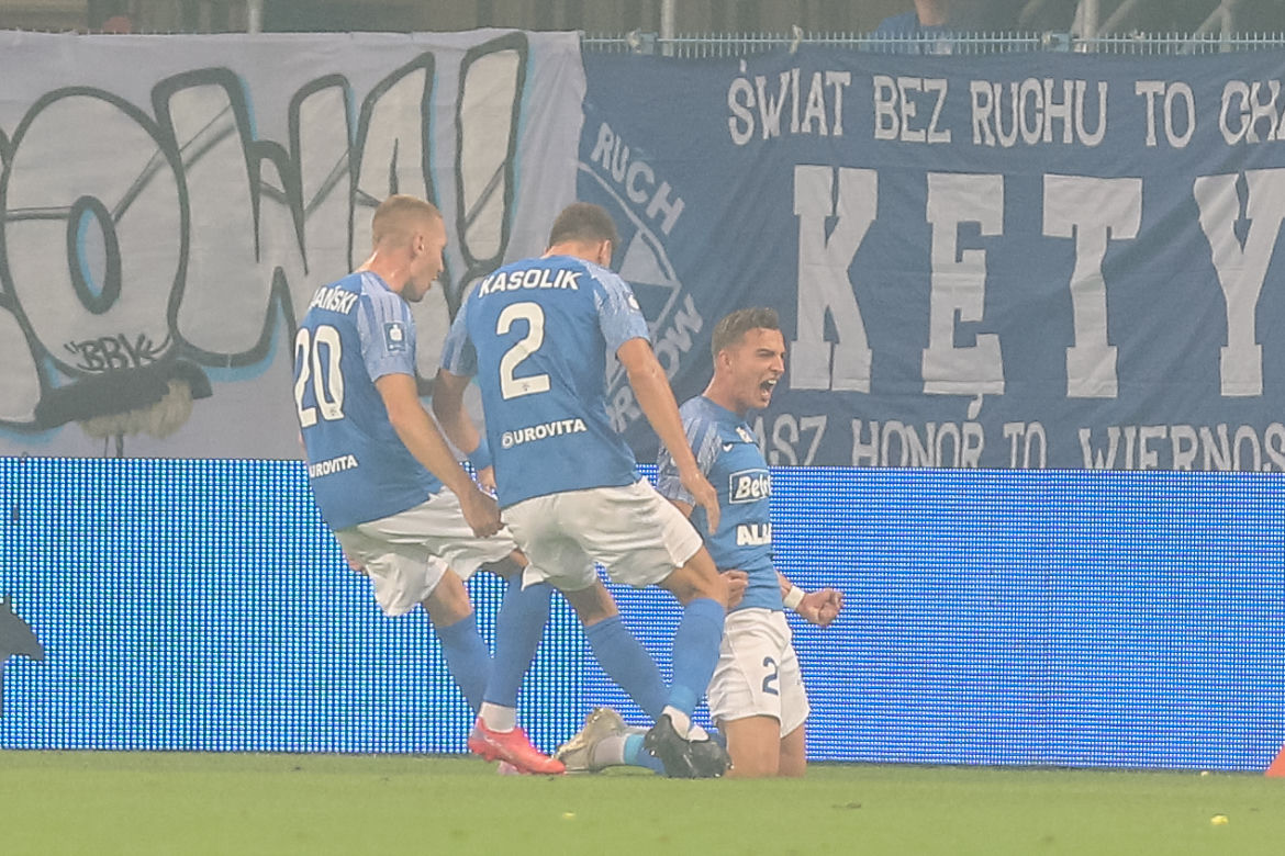 Ruch Chorzów pewnie pokonał ŁKS. Pierwsze punkty w Ekstraklasie
