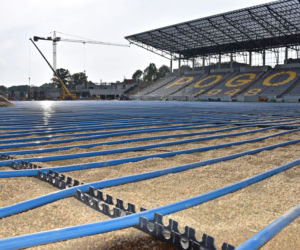 Budowa stadionu w Szczecinie - sierpień 2020