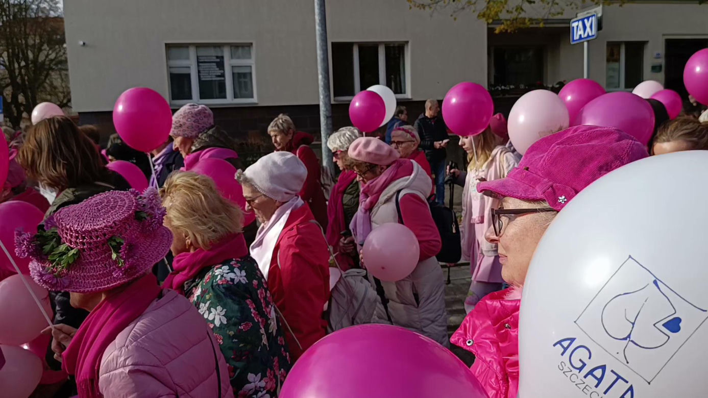 Marsz Różowej Wstążki w Szczecinie
