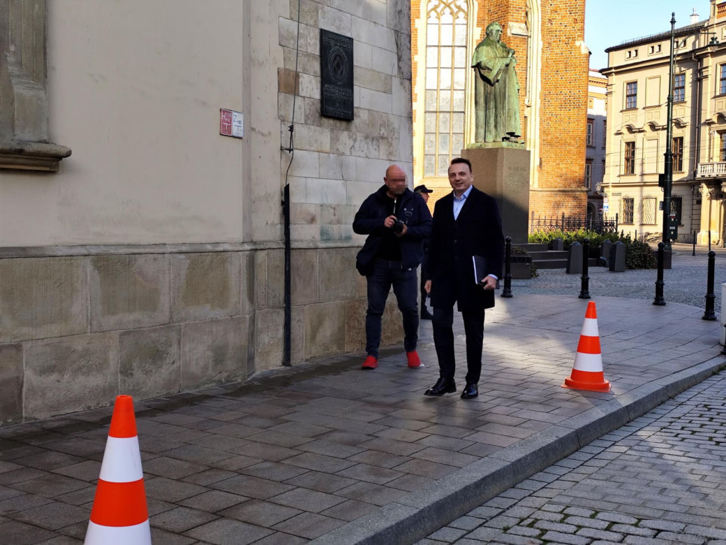 Pierwszy dzień w pracy nowego prezydenta Krakowa Łukasza Gibały
