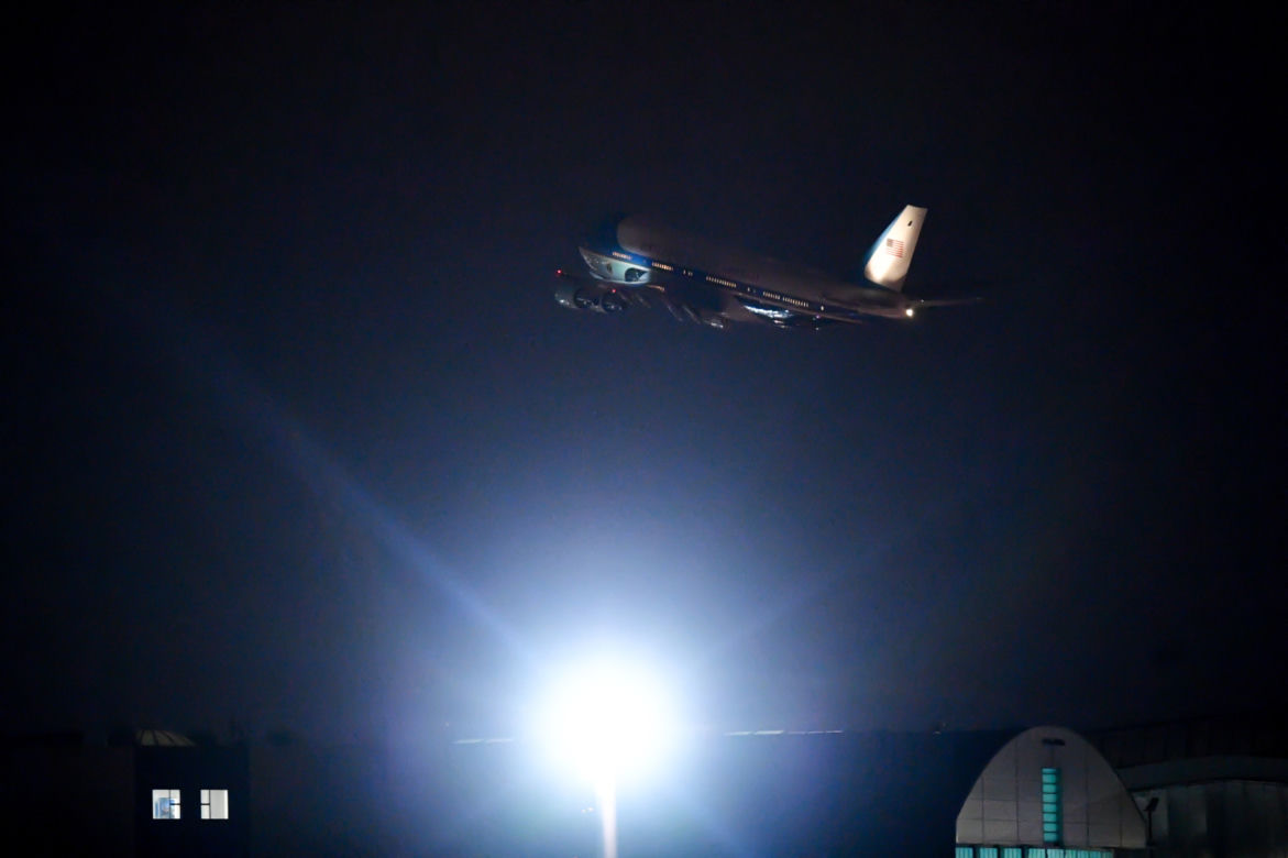 Samolot Air Force One na Lotnisku Chopina