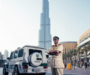 Mercedes G63 AMG Brabus - radiowóz w Dubaju