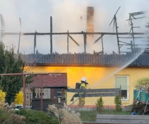 Dramatyczny pożar domu w pow. kłobuckim. 44-latek w święta stracił dorobek życia