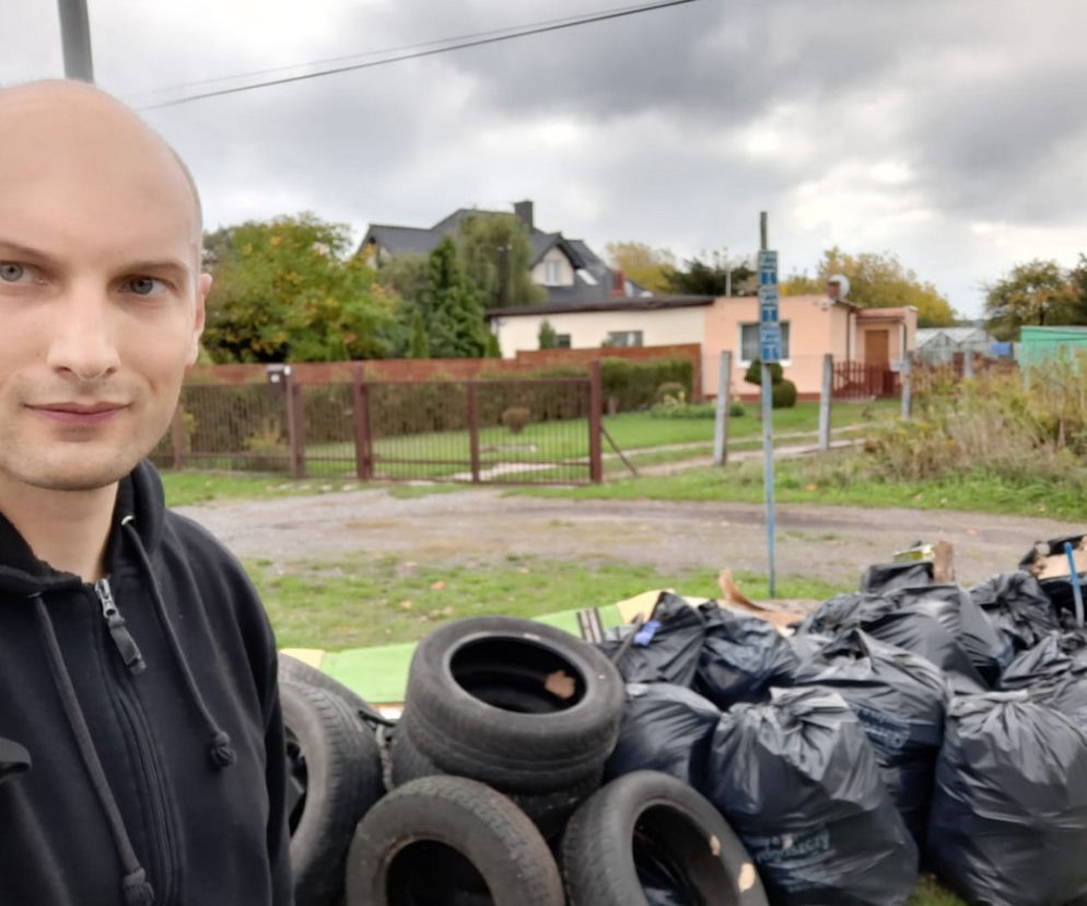Policjant z Wydziału Techniki Kryminalistycznej w Bydgoszczy zabrał się za robienie porządku