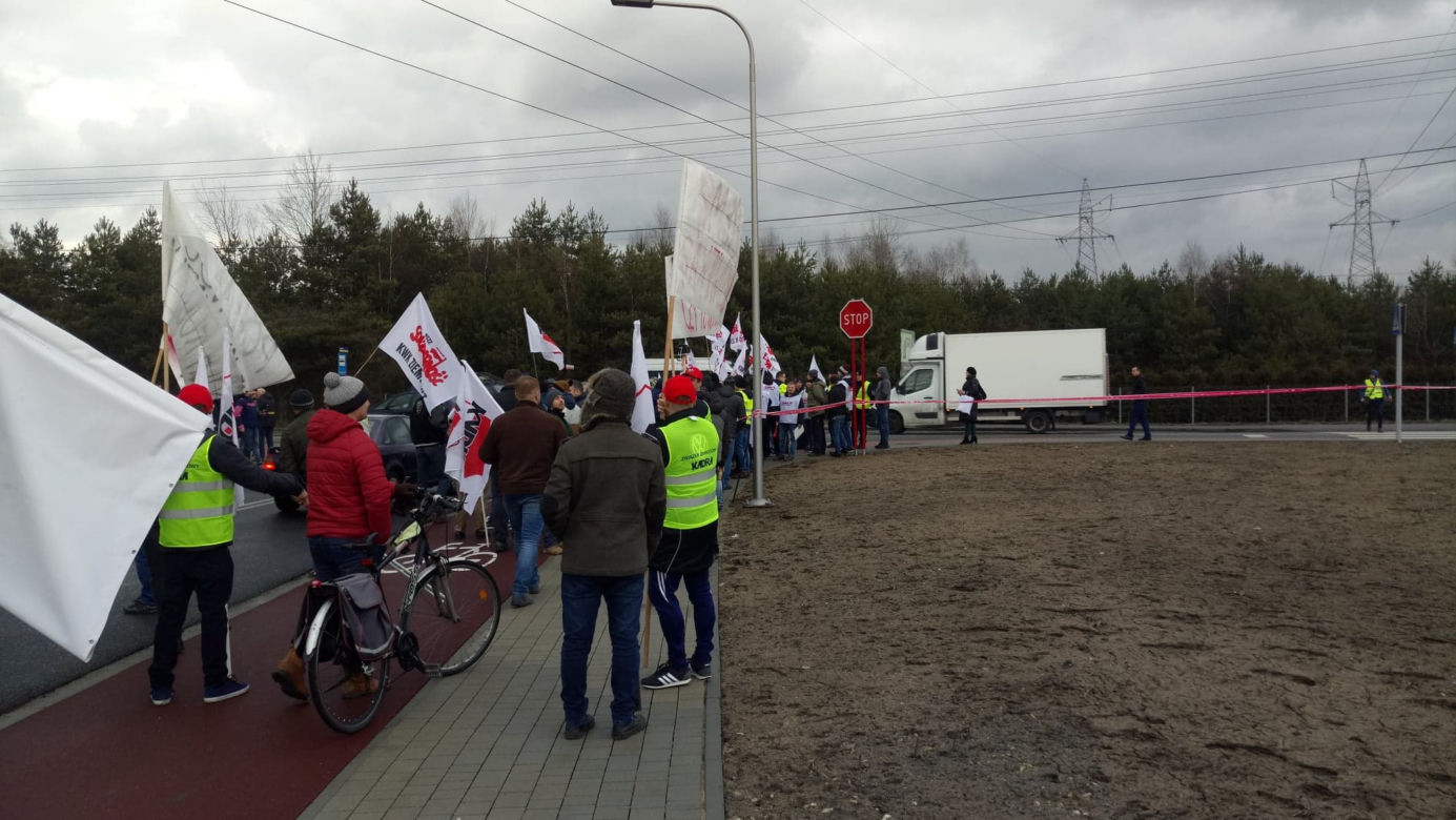 Protest w Imielinie