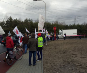 Protest w Imielinie