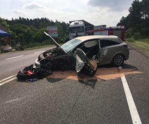 Groźny wypadek w Stryszku - są poszkodowani!
