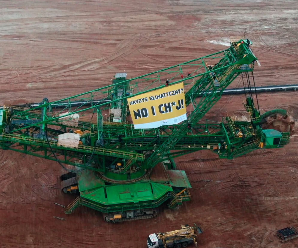  Kryzys klimatyczny no i Ch*j. Akcja Greenpeace w kopalni Turów 
