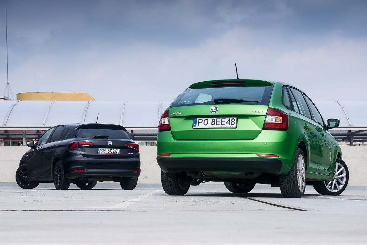 Fiat Tipo 1.4 T-Jet 120 KM vs. Skoda Rapid Spaceback 1.0 TSI 110 KM