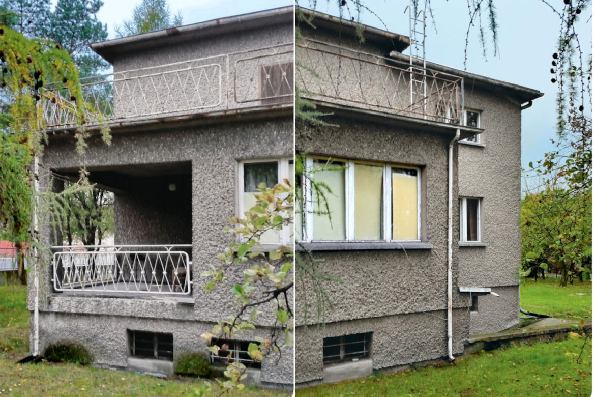 Nowoczesny dom ze starej kostki z czasów PRL