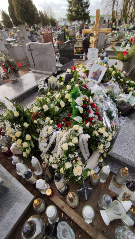 Iga i ojciec spoczęli we wspólnym grobie