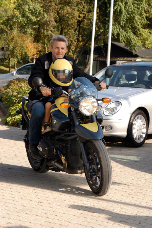 Hubert Urbański na motorze
