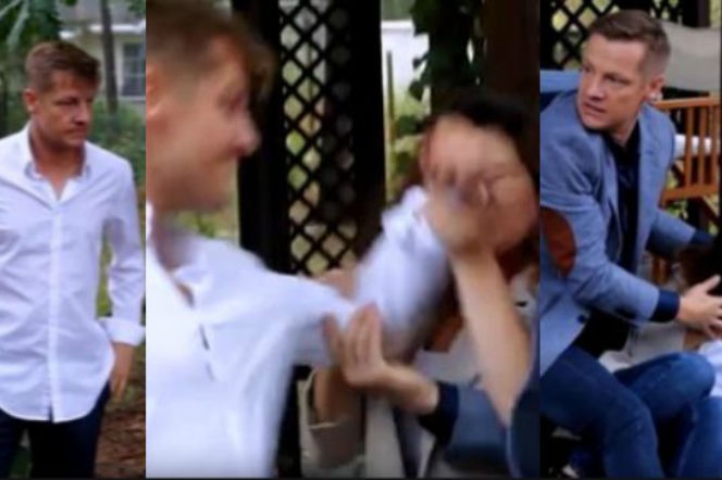 M jak miłość, Kinga (Katarzyna Cichopek), Paweł (Rafał Mroczek), Piotrek (Marcin Mroczek)