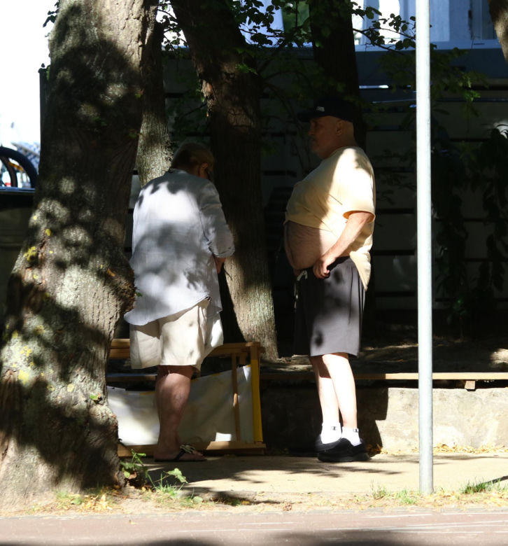 Marian Lichtman na plaży