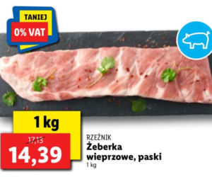 Żeberka paski 14,39 zł
