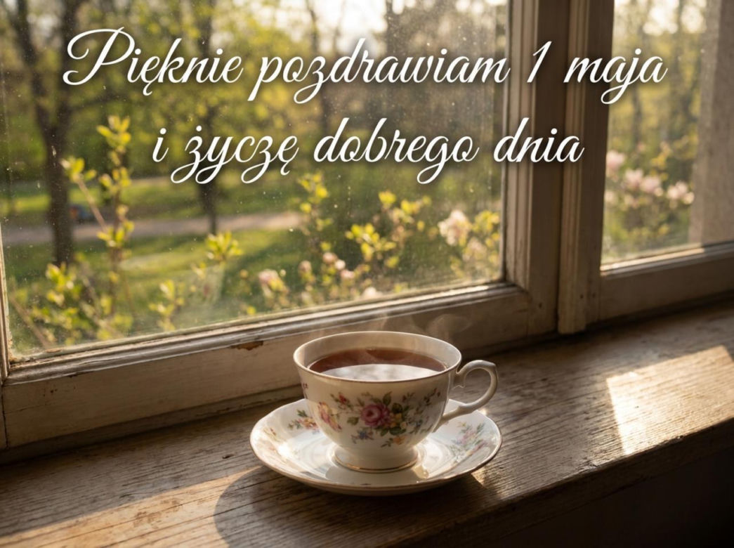 kartka na dzień dobry 1 maja
