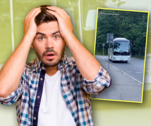 Autokar ruszył... sam? Zaskakująca sytuacja w centrum miasta. Internauci w szoku
