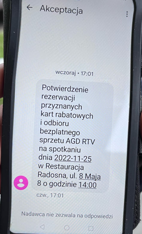 Pokaz sprzętu RTV i AGD dla seniorów, który się nie odbył. Pojawili się przeciwnicy