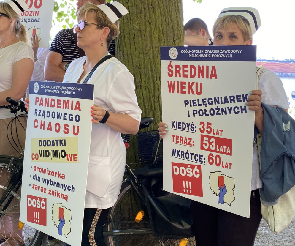 Protest pielegniarek Szczecin