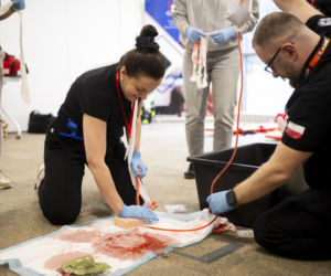 Aptekarze ćwiczą na wypadek wojny. Pierwsze takie szkolenie w Warszawie