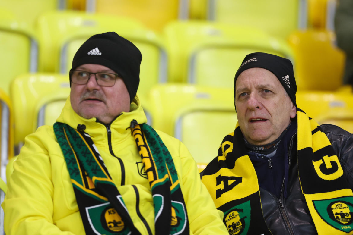 GKS Katowice - Piast Gliwice: Zdjęcia kibiców z meczu PKO BP Ekstraklasy
