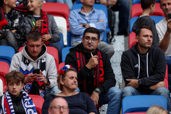 Górnik Zabrze - Lech Poznań: Zdjęcia kibiców i zawodników z meczu 8. kolejki PKO BP Ekstraklasy