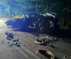 Audi rozdarte na strzępy. 21-latek zginął na miejscu
