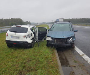 Seria groźnych kolizji na autostradzie A4 koło Tarnowa