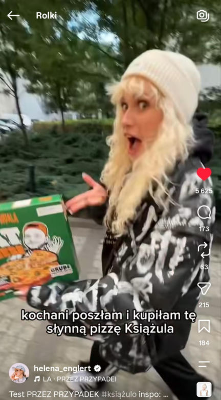 Helena Englert zjadła pizzę Książula