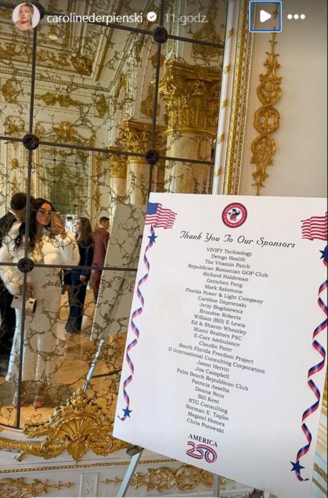 Caroline Derpieński i spotkanie z Trumpem