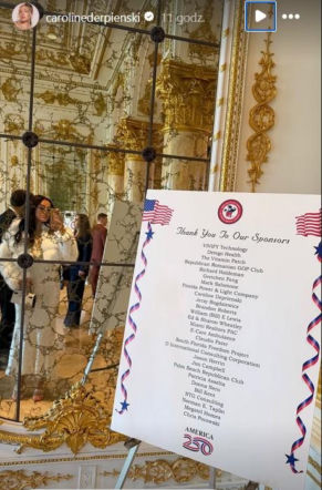 Caroline Derpieński i spotkanie z Trumpem