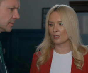 Barwy szczęścia, odcinek 3286. Bruno (Lesław Żurek), Karolina (Marta Dąbrowska)