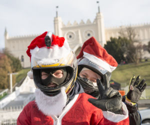 MotoMikołaje 2015 Lublin: Motocykliści z prezentami dla dzieci