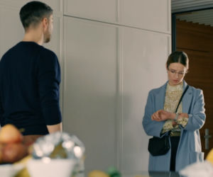 BrzydUla 2, odcinek 152, Ula (Julia Kamińska), Marek (Filip Bobek)