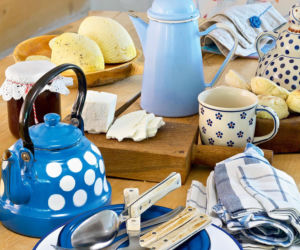 Wnętrze łemkowskiej chaty