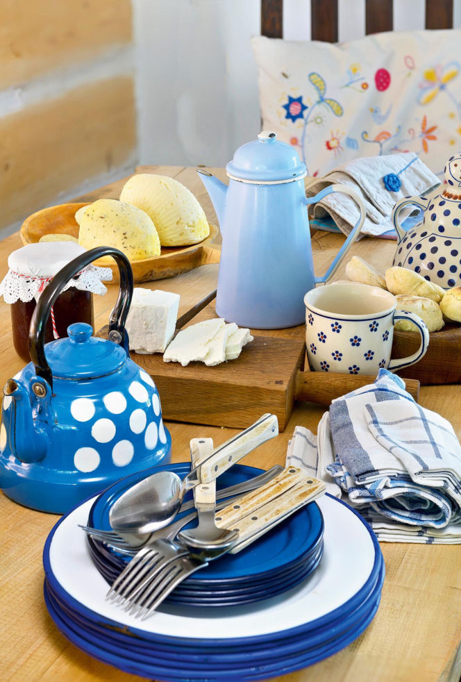 Wnętrze łemkowskiej chaty