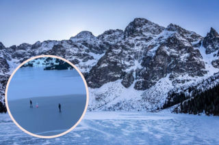 Rodzice zabrali dziecko na zamarznięte Morskie Oko. „Lód nie pęka z ostrzeżeniem”