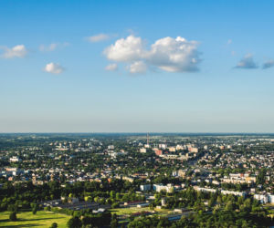 Lublin widziany z elektrociepłowni Wrotków
