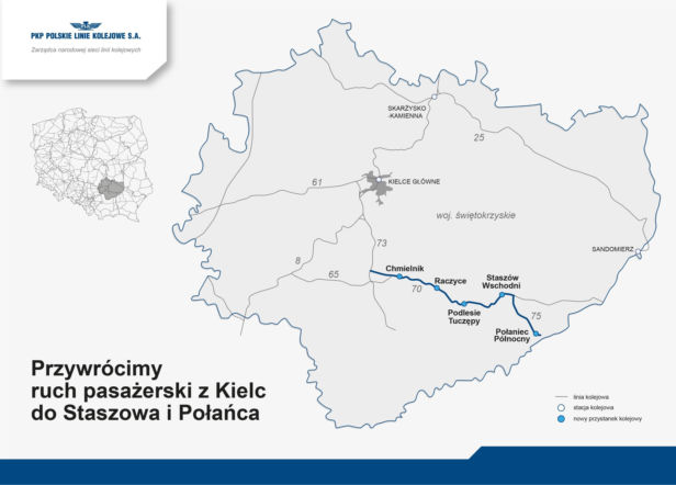 Nowe przystanki kolejowe w Świętokrzyskiem