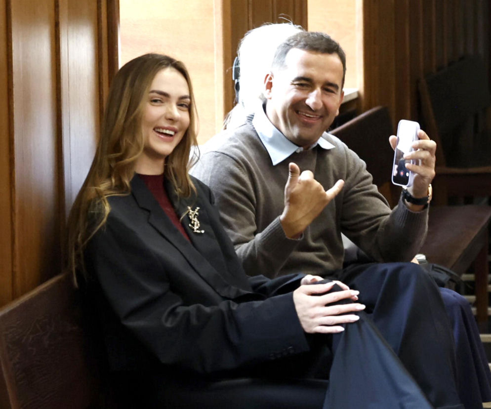 Michał Koterski i Marcela Leszczak w sądzie