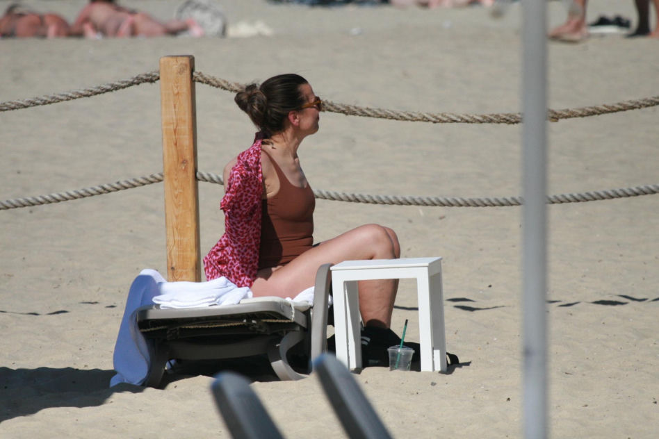 Katarzyna Herman na plaży
