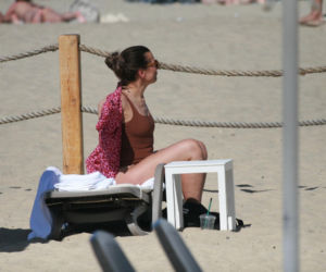 Katarzyna Herman na plaży