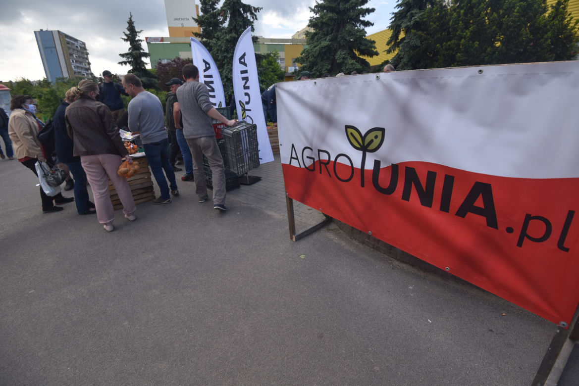 Nietypowy protest Agrounii. Rolnicy rozdawali ziemniaki w Toruniu