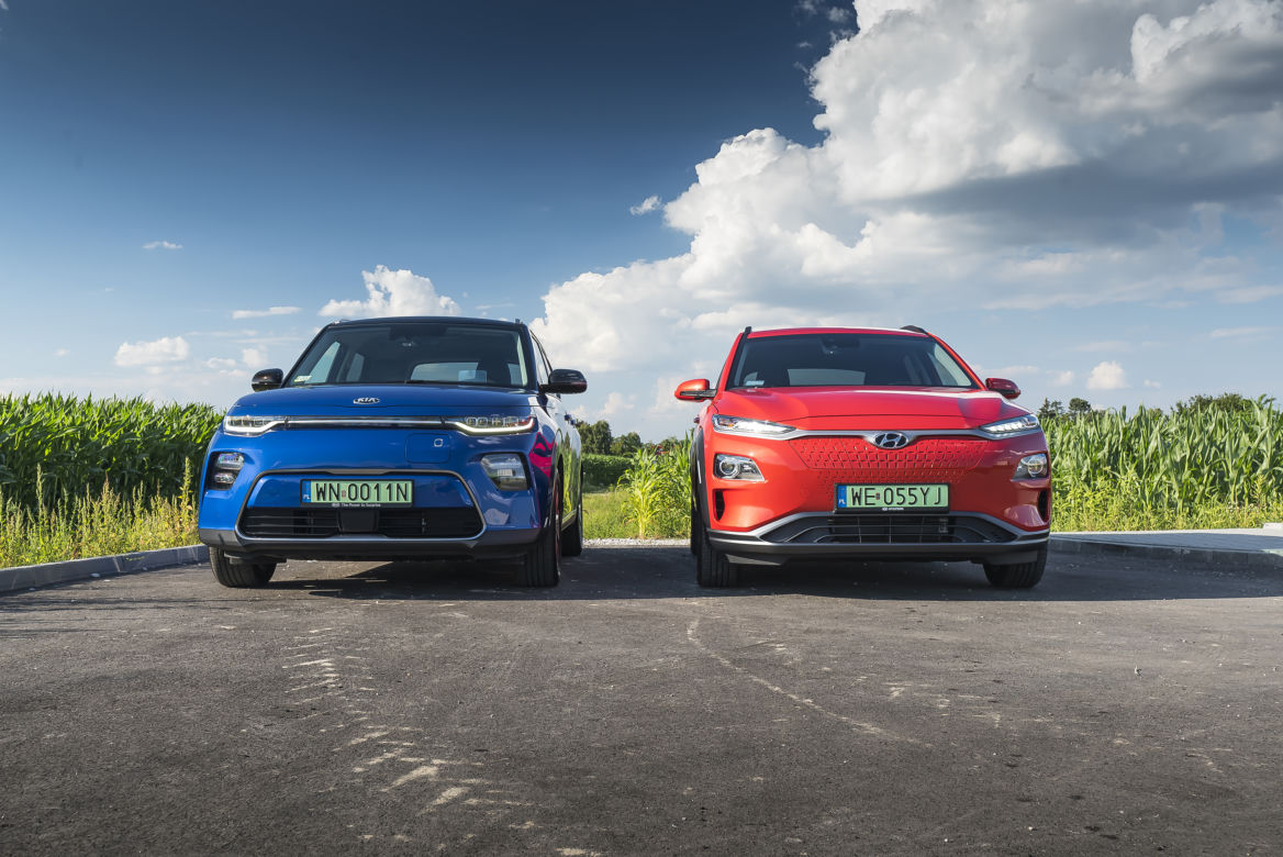 Hyundai Kona Electric 39,2 kWh 136 KM Premium & Kia e-Soul 64 kWh 204 KM XL