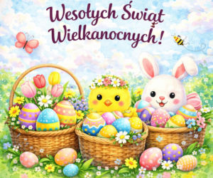 Życzenia wielkanocne 2026. Śliczne kartki wielkanocne z życzeniami dla rodziny i znajomych