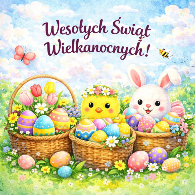 Życzenia wielkanocne 2026. Śliczne kartki wielkanocne z życzeniami dla rodziny i znajomych