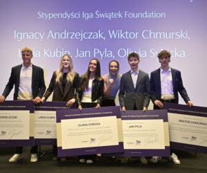Iga Świątek rozdała stypendia