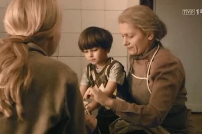 ANNA GERMAN odc. 9. Zbigniew Tucholski junior (Igor Walewski-Sobchuk), Irma Martens-Berner (Maria Poroszyna)