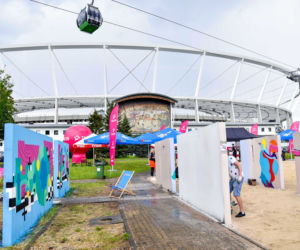 Tak wygląda sztuczna plaża przy Stadionie Śląskim. Rozkręcaliśmy tam imprezę w ramach Eska Summer City