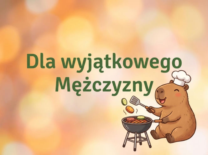 Kapibara szef kuchni na Dzień Mężczyzny